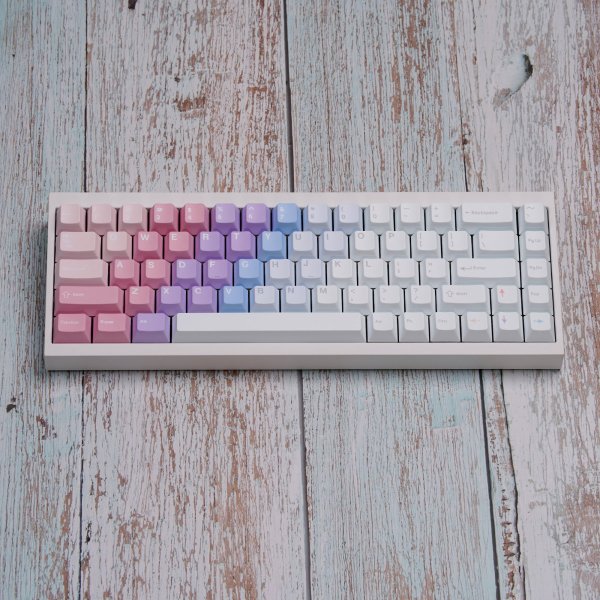 Clavier mécanique TOFU65 2.0 avec keycaps ePBT Dreamscape aux tons pastel