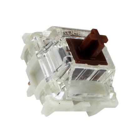 Switch Gateron Milky Pro Marron tactile pour clavier mécanique