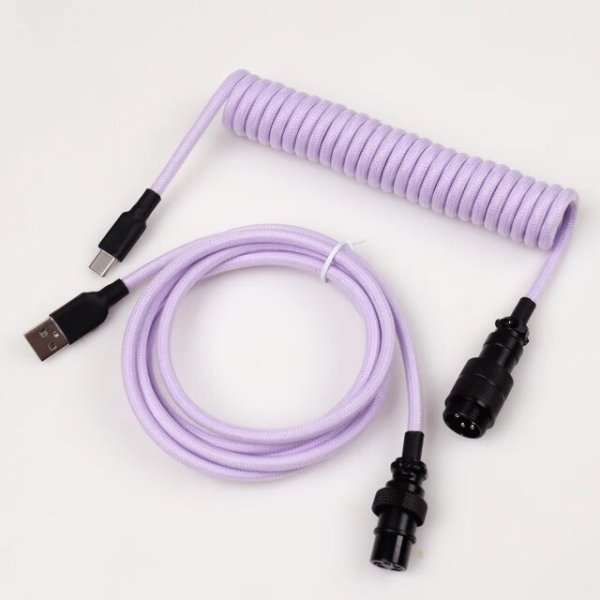 Câble USB-C rose de 3 mètres pour clavier mécanique